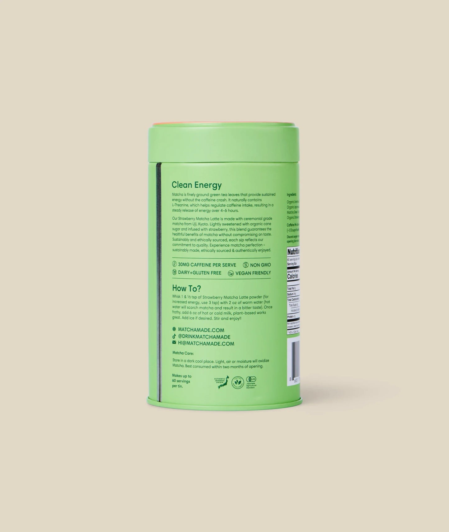 Strawberry Matcha Latte (3 Pack)