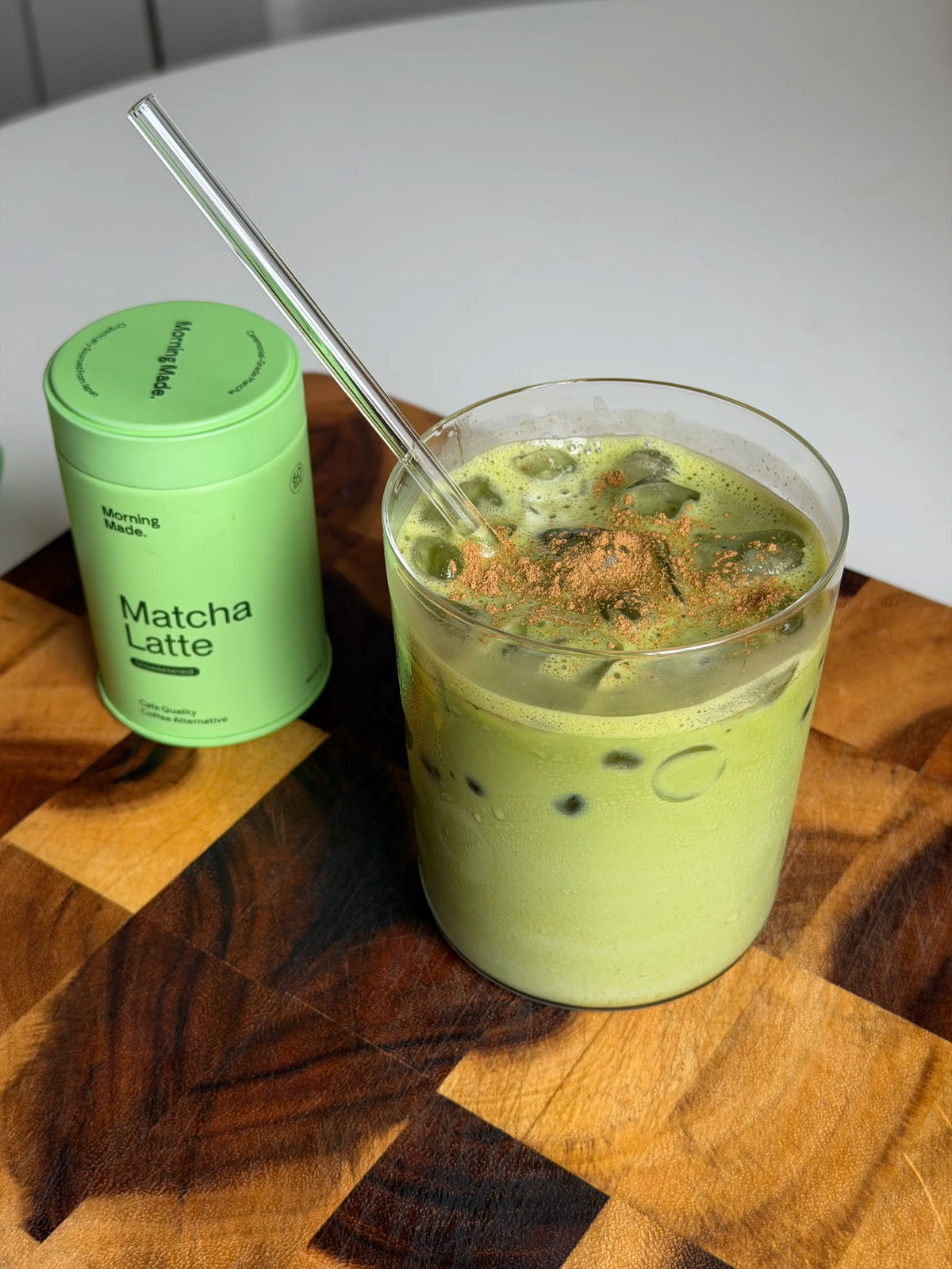 Brown Sugar Shaken Iced Matcha