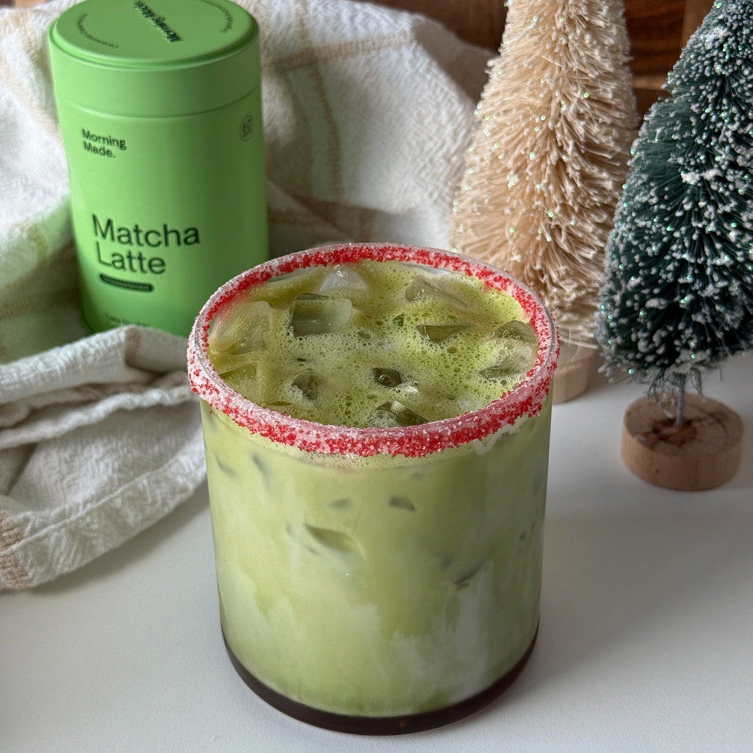 Peppermint Matcha Latte