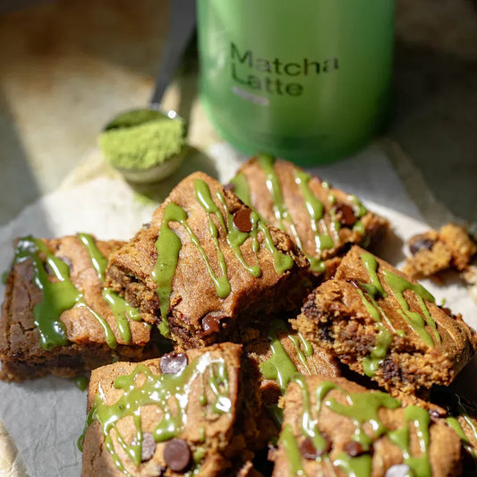 Matcha Chocolate Chip Blondies