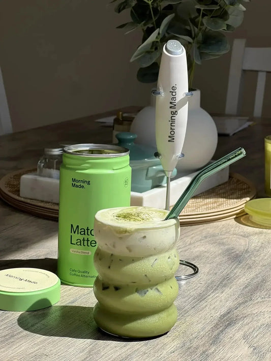 Salted Vanilla Matcha Latte with Sweet Maple Cold Foam - Morning Made
