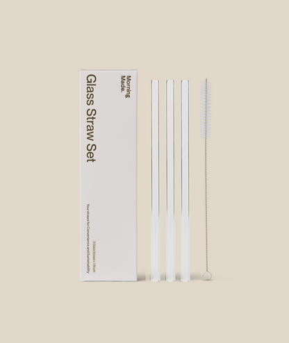 Glass Straw Set