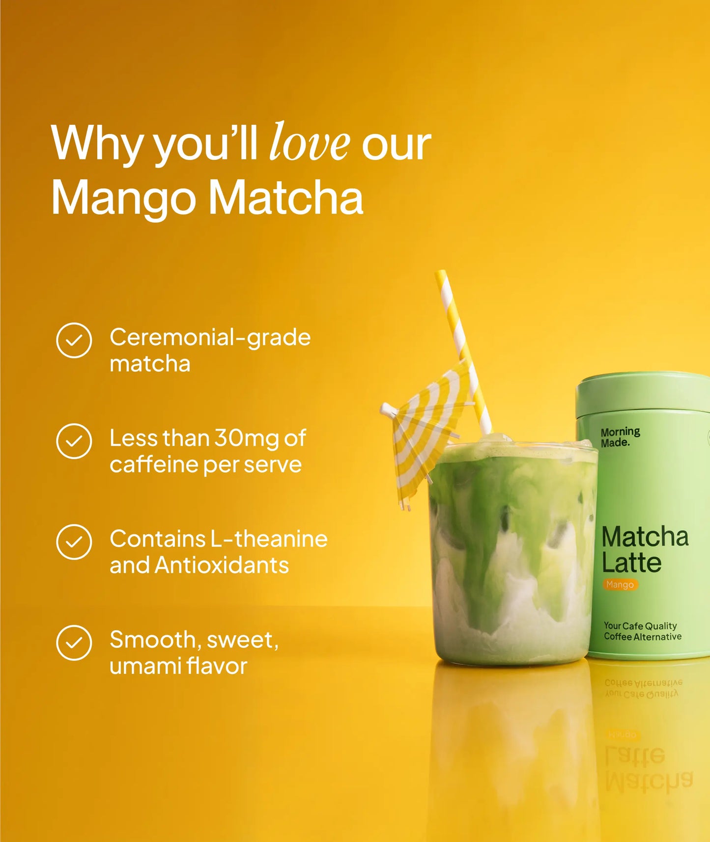 Mango Matcha Latte